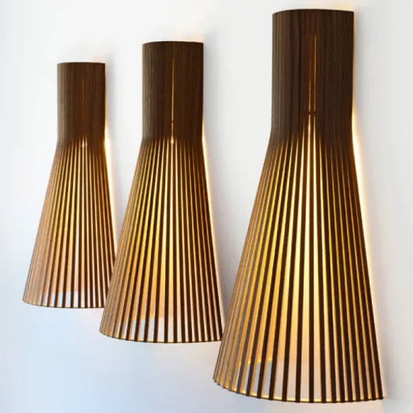 Secto Design Secto 4230 vägglampa 60 cm, valnöt
