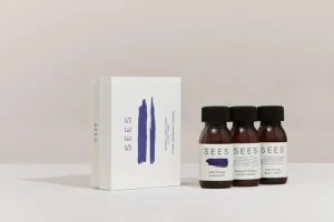 SEES Company Resekit med schampo, balsam och duschkräm, 3 x 50 ml