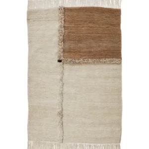 Sera Helsinki E-1027 knuten matta, brun - off-white