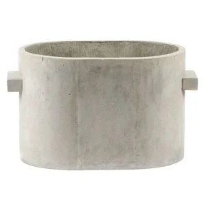 Serax Concrete oval blomkruka, 34 x 23 cm, grå