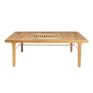 Sibast RIB loungebord, 110 x 60 cm, teak - rostfritt stål