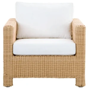 Sika-Design Carrie loungefåtölj, naturlig - vit