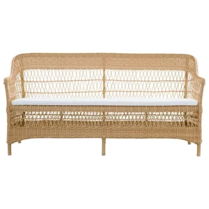 Sika-Design Charlot 3-sits soffa, naturlig - vit