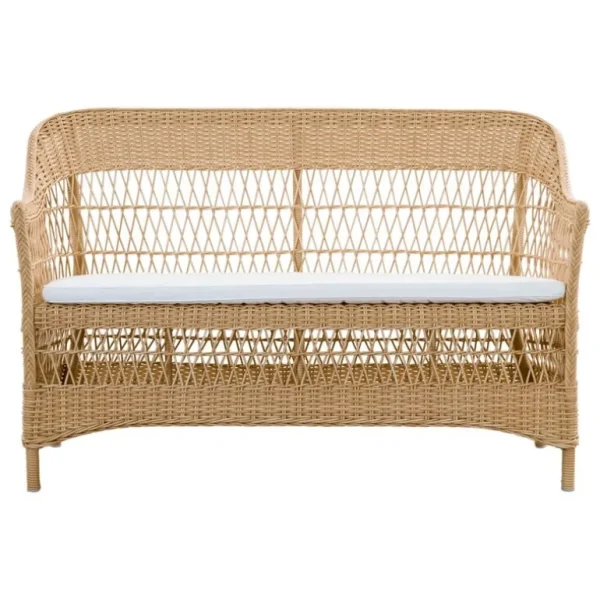 Sika-Design Charlot 2-sits soffa, naturlig - vit