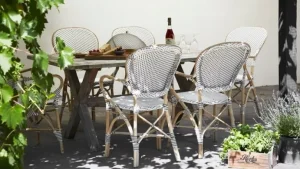 Sika-Design Isabell stol med armstöd, vit