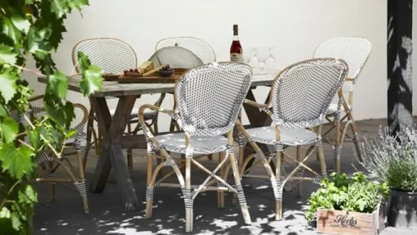 Sika-Design Isabell stol med armstöd, vit