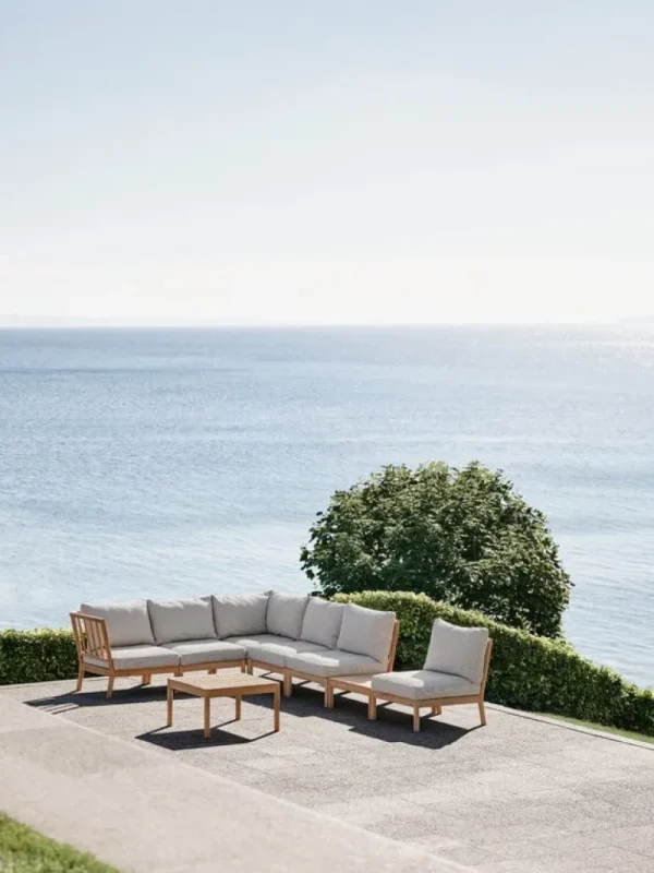 Skagerak Tradition förlängningsmodul, teak - ljus sand