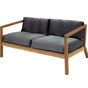Skagerak Virkelyst tvåsitsig soffa, teak - kol