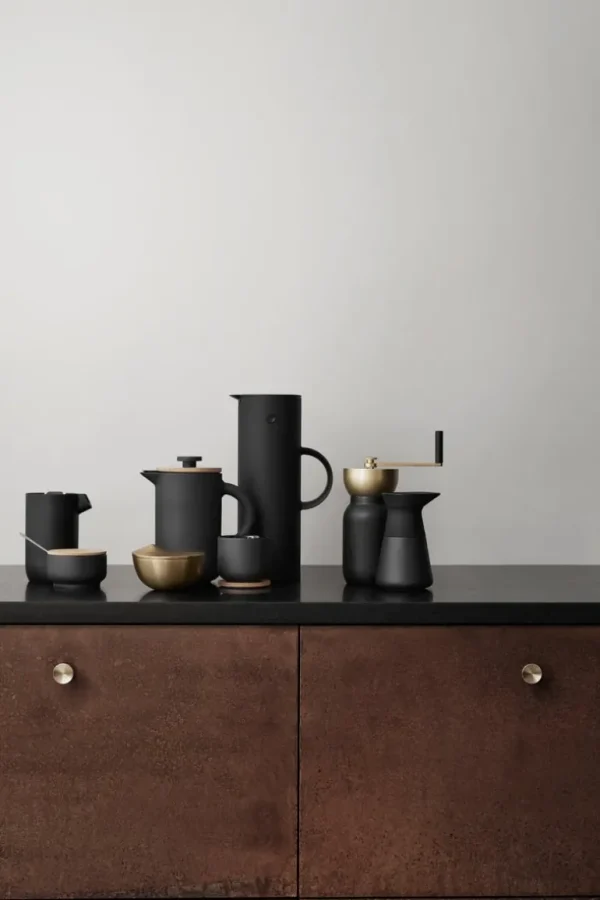 Stelton Theo tekopp med underlägg, svart