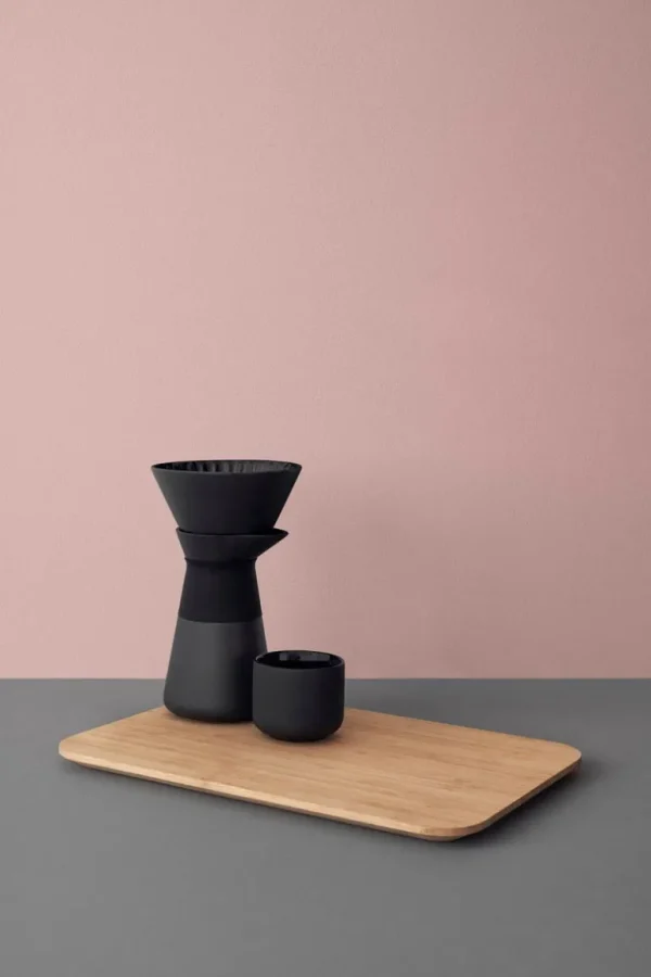 Stelton Theo tekopp med underlägg, svart