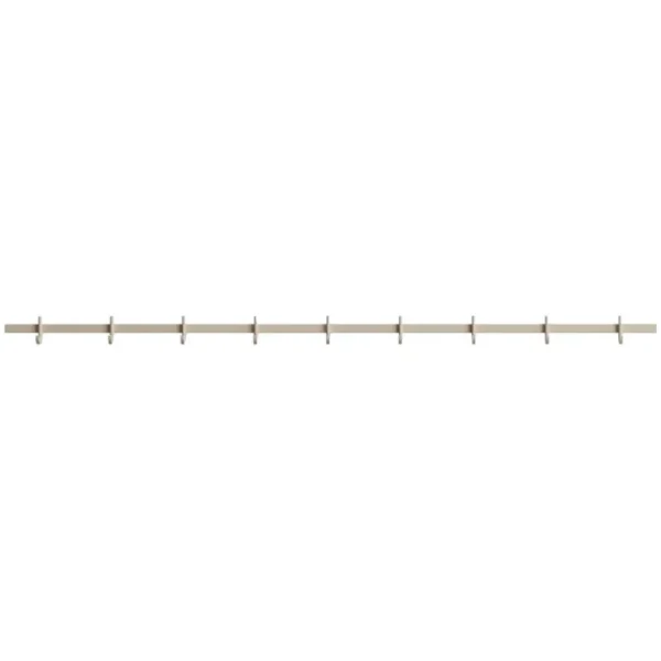 String Furniture Relief klädstång med krokar, stor, 123 cm,