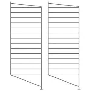 String Furniture String golvpanel, 85 x 30 cm, 2-pack, mörkgrå