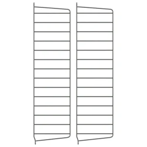 String Furniture String sidopanel 75 x 20 cm, 2-pack, mörkgrå