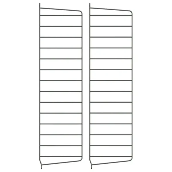 String Furniture String sidopanel 75 x 20 cm, 2-pack, mörkgrå