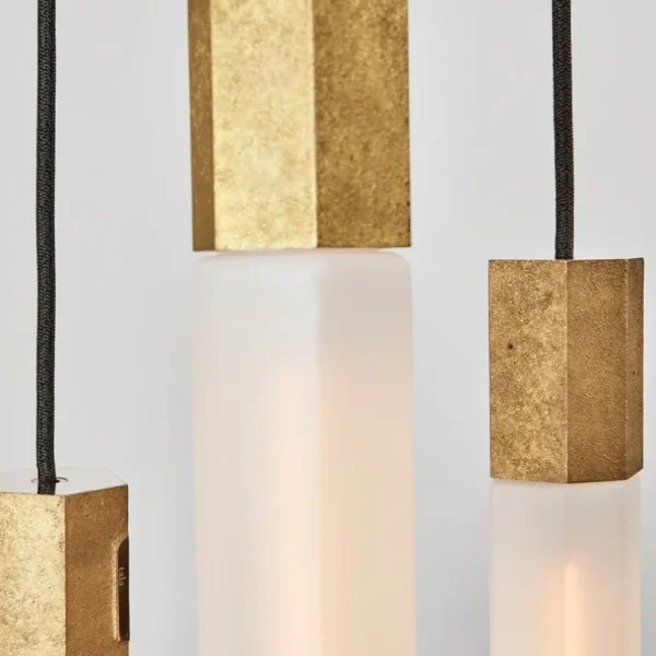 Tala Basalt Triple taklampa, mässing