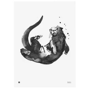 Teemu Järvi Illustrations Otter poster, 50 x 70 cm