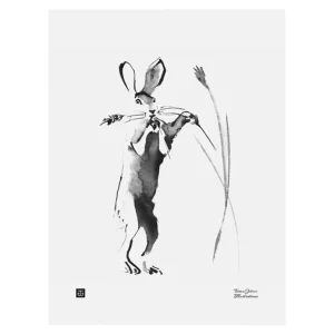 Teemu Järvi Illustrations Hare i skördetid affisch, 30 x 40 cm