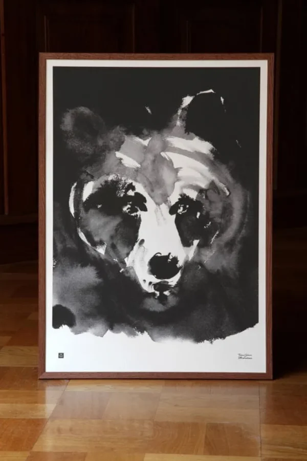 Teemu Järvi Illustrations Mysterious Bear poster, 50 x 70 cm