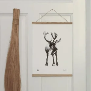 Teemu Järvi Illustrations Reindeer poster, 30 x 40 cm