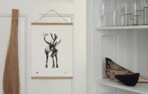 Teemu Järvi Illustrations Reindeer poster, 30 x 40 cm