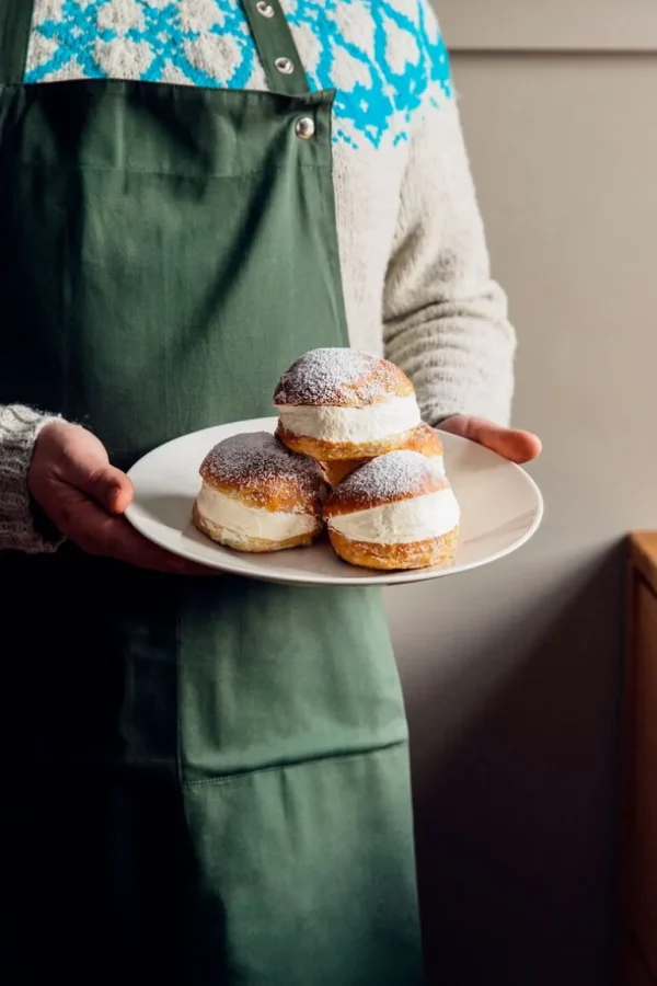 The Organic Company Förkläde med ficka, mörkgrön