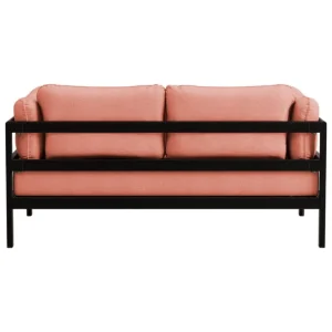 TIPTOE Easy 2-sits soffa, grafit svart - vintage rosa