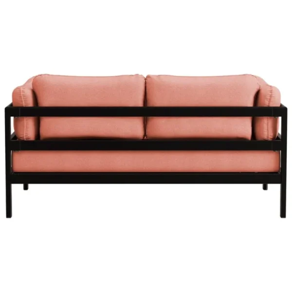 TIPTOE Easy 2-sits soffa, grafit svart - vintage rosa