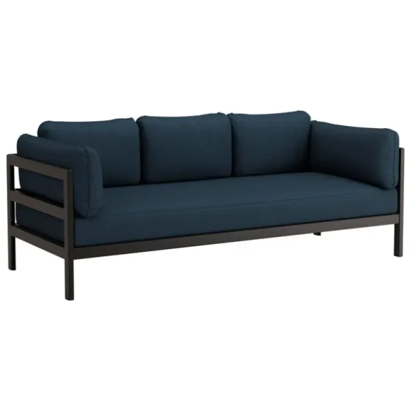 TIPTOE Easy 3-sits soffa, grafit svart - midnattsblå