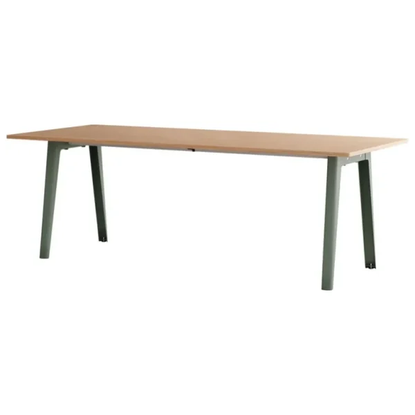 TIPTOE New Modern bord 220 x 95 cm, ek - eukalyptusgrå