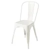 Tolix Chair A, glansigt vit