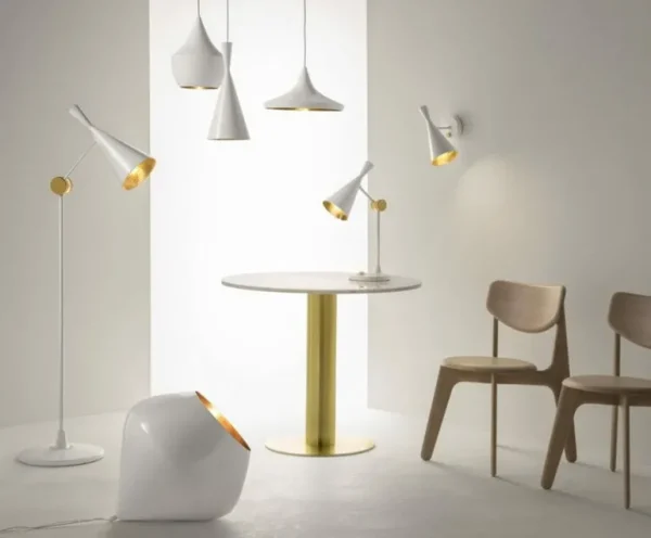 Tom Dixon Beat Fat LED-pendel, vit