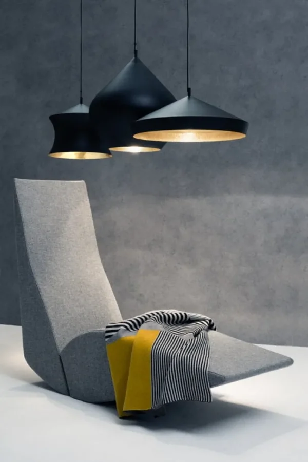 Tom Dixon Beat Flat LED-pendel, svart