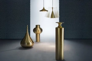 Tom Dixon Beat Tall LED-pendel, borstad mässing