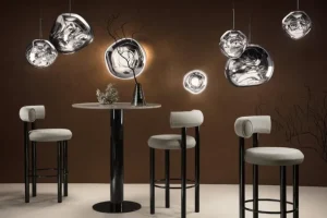 Tom Dixon Melt LED-pendel, krom