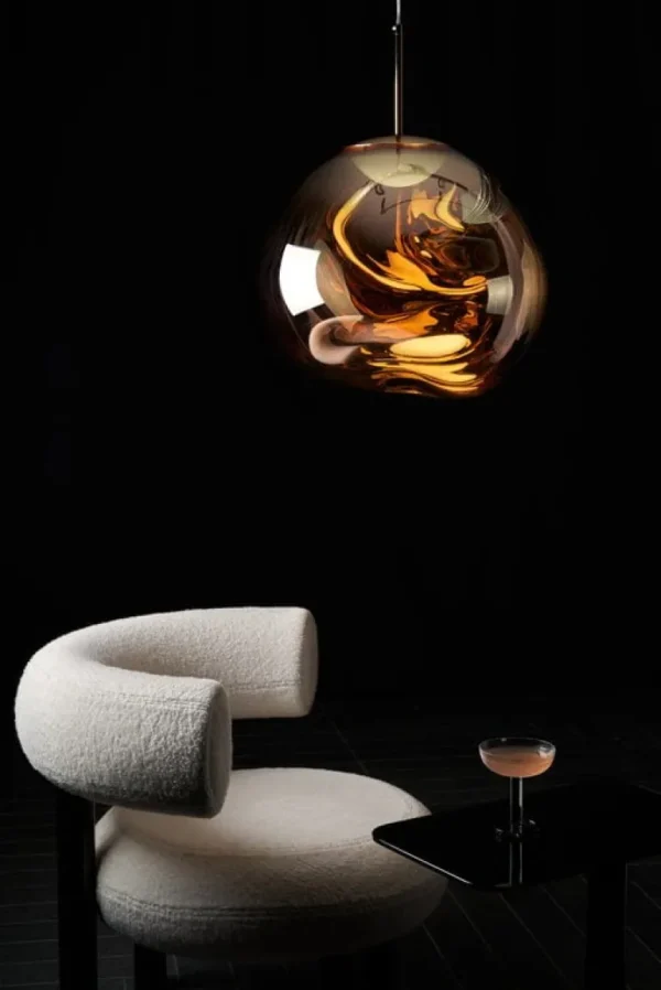 Tom Dixon Melt LED-pendel, guld