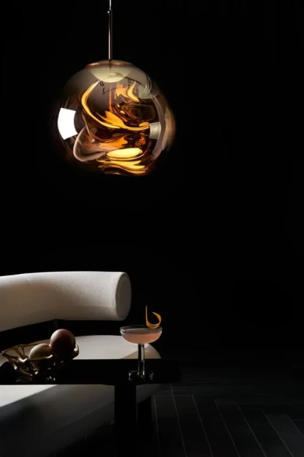 Tom Dixon Melt LED-pendel, guld