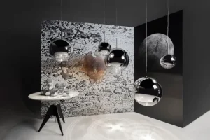 Tom Dixon Mirror Ball LED-pendel, 25 cm, silver