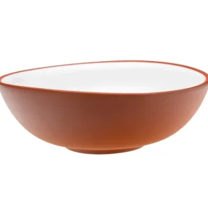 Vaidava Ceramics Earth böjd skål 2 l, vit