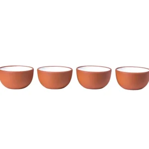 Vaidava Ceramics Earth dippskål, 4-pack, vit