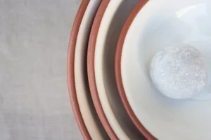 Vaidava Ceramics Earth skål 1 l, vit