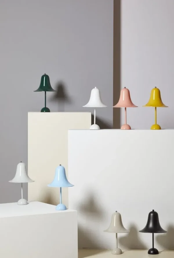 Verpan Pantop bordslampa 23 cm, grå sand