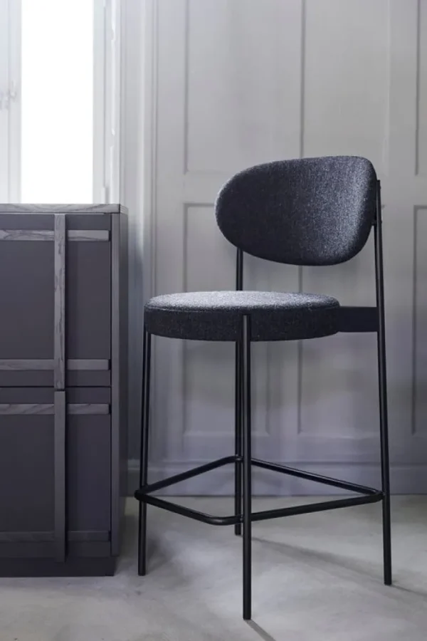 Verpan Series 430 barstol, mörkgrå