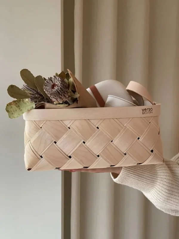 Verso Design Lastu näverkorg, rektangel, S