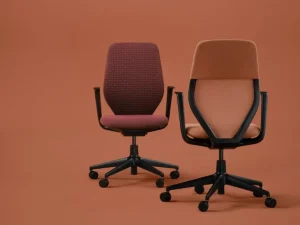 Vitra ACX Mesh arbetsstol, djupsvart - terrakotta