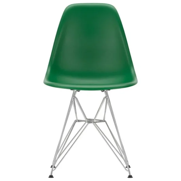 Vitra Eames DSR stol, emerald RE - krom