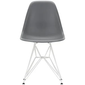 Vitra Eames DSR stol, granite grey - vit