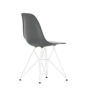 Vitra Eames DSR stol, granite grey - vit