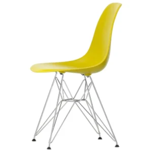 Vitra Eames DSR stol, mustard RE - krom