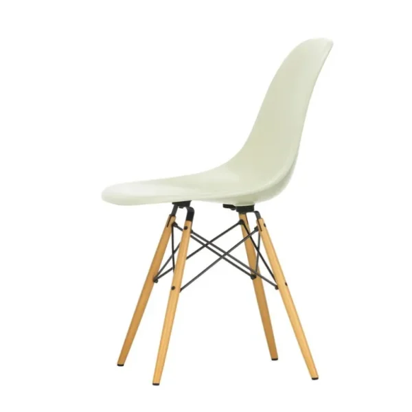 Vitra Eames DSW stol, fiberglas, parchment - lönn