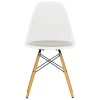 Vitra Eames DSW-stol, vit - lönn - varmgrå/elfenbensfärgad dyna